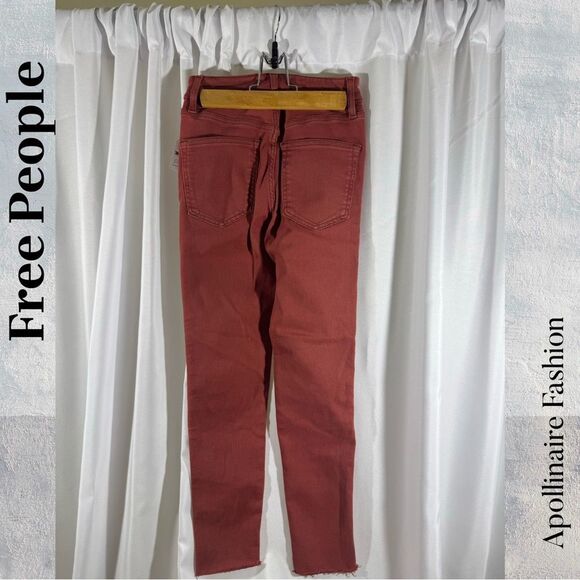 Free People Women's Terracotta Skinny Jeans Size 26 NWT - Picture 3 of 5
